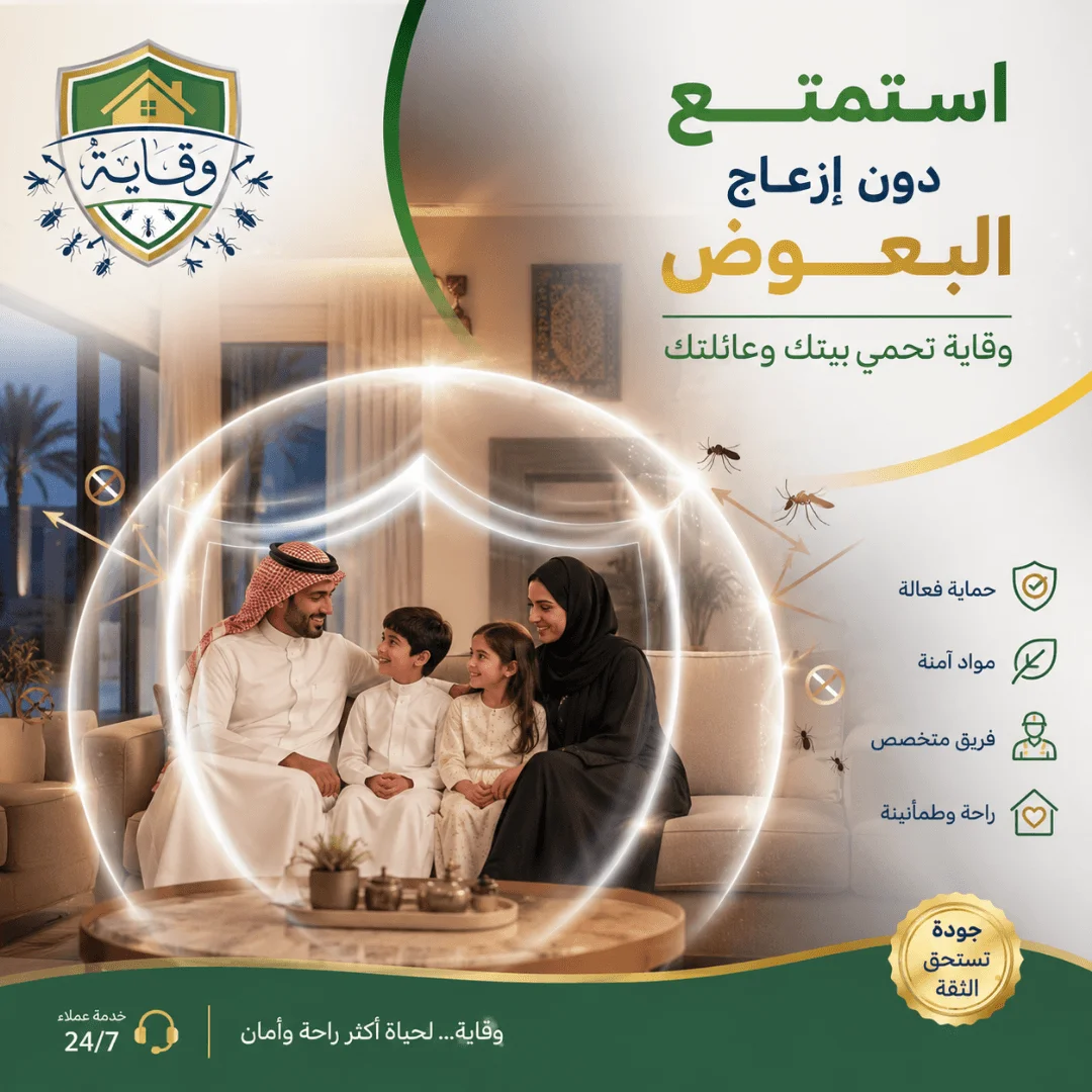 شركة مكافحة البعوض بالجبيل مع وقاية نخلصك من البعوض والنامس